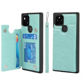 Cover Google Pixel 5 Supporto Porta Carte E Cordino