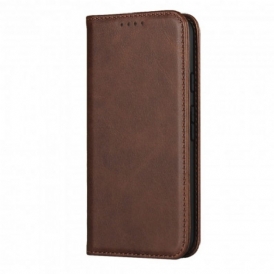 Folio Cover Google Pixel 5 Custodia in pelle Cuoio Spaccato