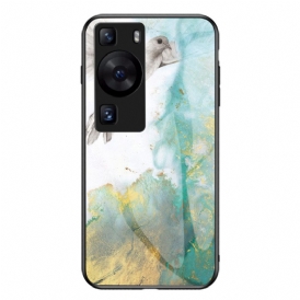 Cover Huawei P60 Pro Vetro Temperato In Marmo