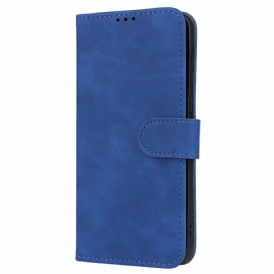 Custodia A Portafoglio Huawei P60 Pro Finta Pelle Liscia Con Cinturino