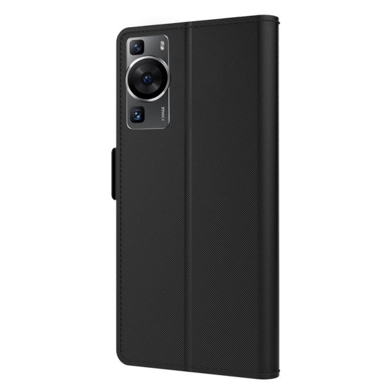Custodia A Portafoglio Huawei P60 Pro Specchio E Portacarte Rimovibile