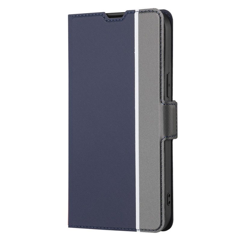Custodia in pelle Huawei P60 Pro Bicolore