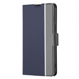 Custodia in pelle Huawei P60 Pro Bicolore