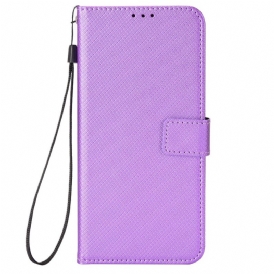 Custodia in pelle Huawei P60 Pro Elegante Ecopelle Con Cinturino