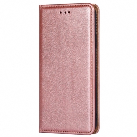 Folio Cover Huawei P60 Pro Custodia in pelle Cuciture