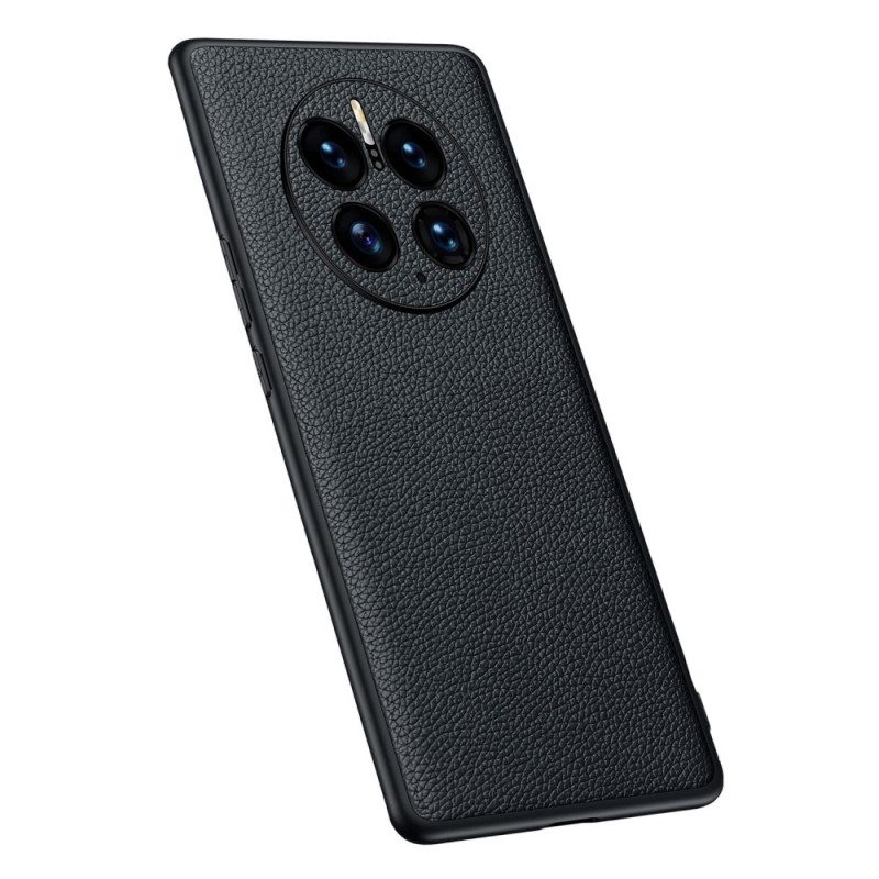 Cover Huawei Mate 50 Pro Vera Pelle Di Litchi