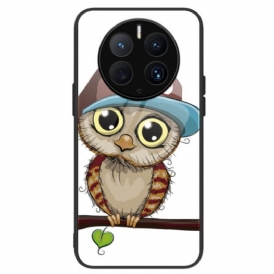 Cover Huawei Mate 50 Pro Vetro Temperato Del Gufo Cattivo