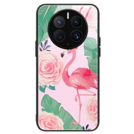Cover Huawei Mate 50 Pro Vetro Temperato Fenicottero