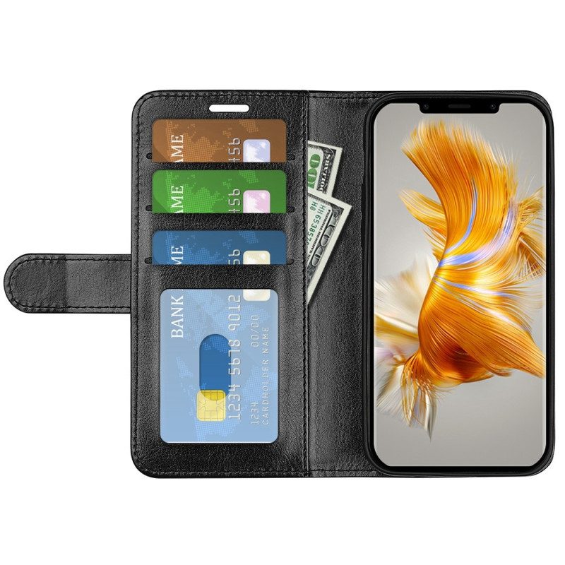 Custodia in pelle Huawei Mate 50 Pro Classico Retrò