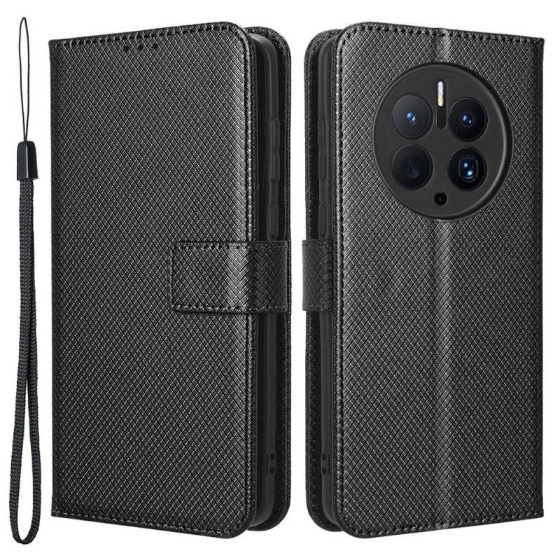 Custodia in pelle Huawei Mate 50 Pro Selezione Cinturino