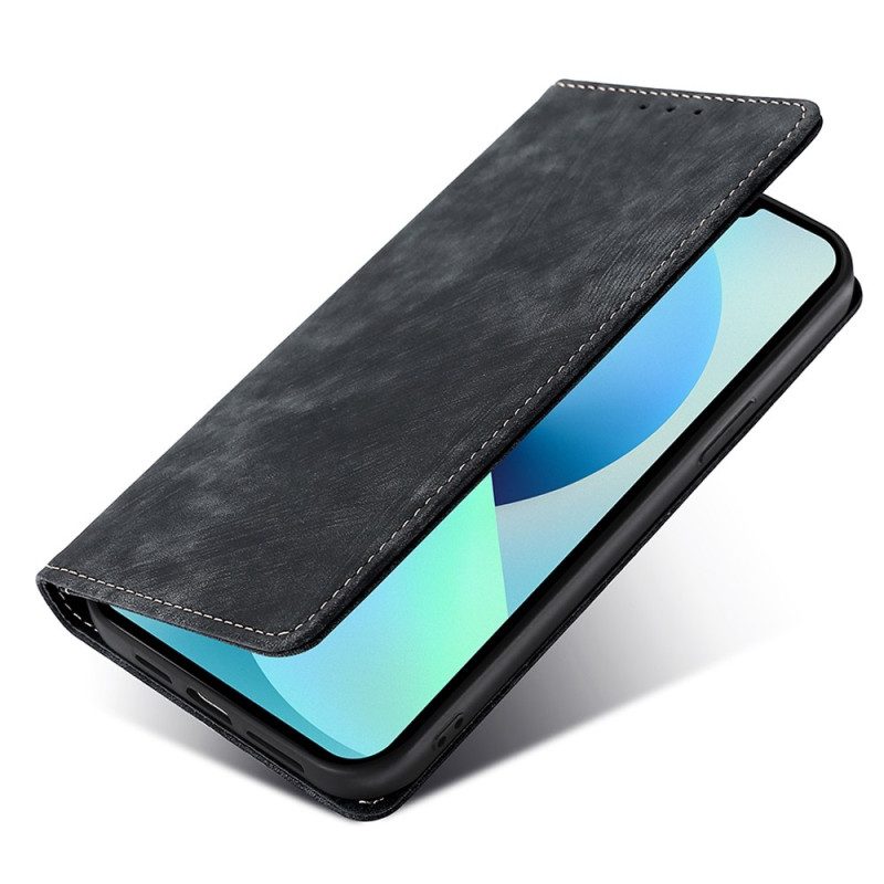 Folio Cover Huawei Mate 50 Pro Custodia in pelle Ecopelle Retrò