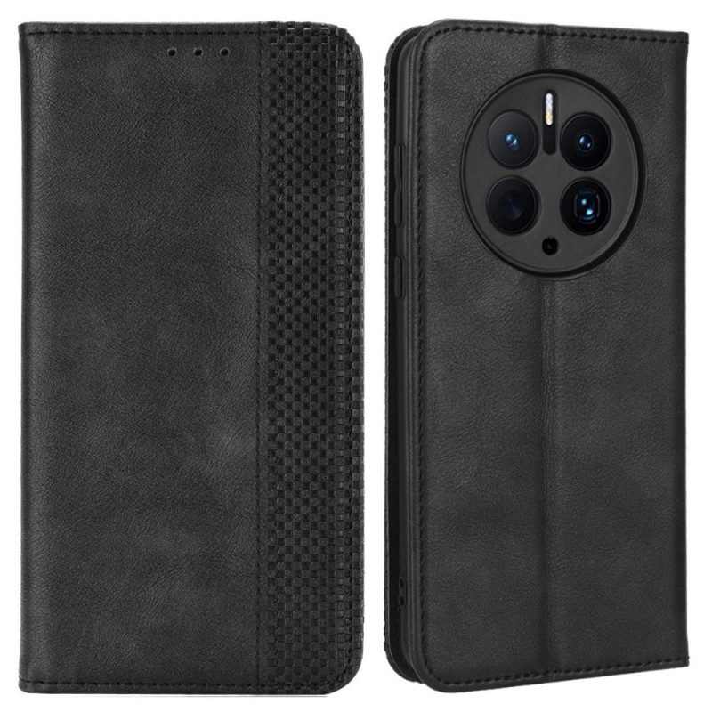 Folio Cover Huawei Mate 50 Pro Custodia in pelle Stile Vintage In Pelle