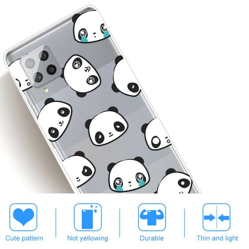Cover Samsung Galaxy A42 5G Panda Sentimentali Senza Soluzione Di Continuità