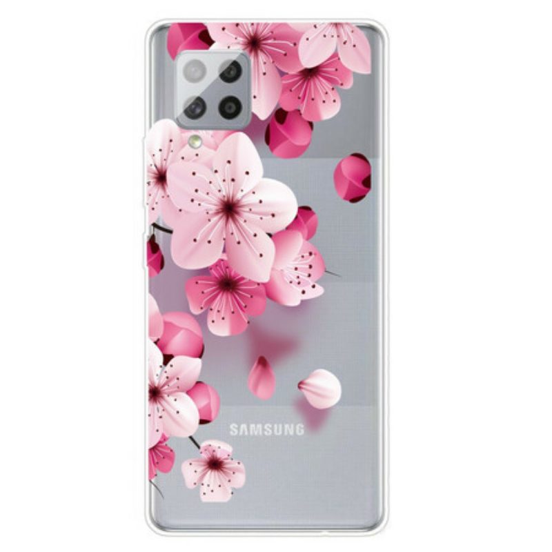Cover Samsung Galaxy A42 5G Piccoli Fiori Rosa
