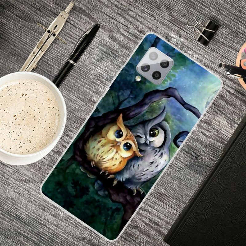 Cover Samsung Galaxy A42 5G Pittura Gufi