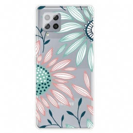 Cover Samsung Galaxy A42 5G Un Fiore Trasparente