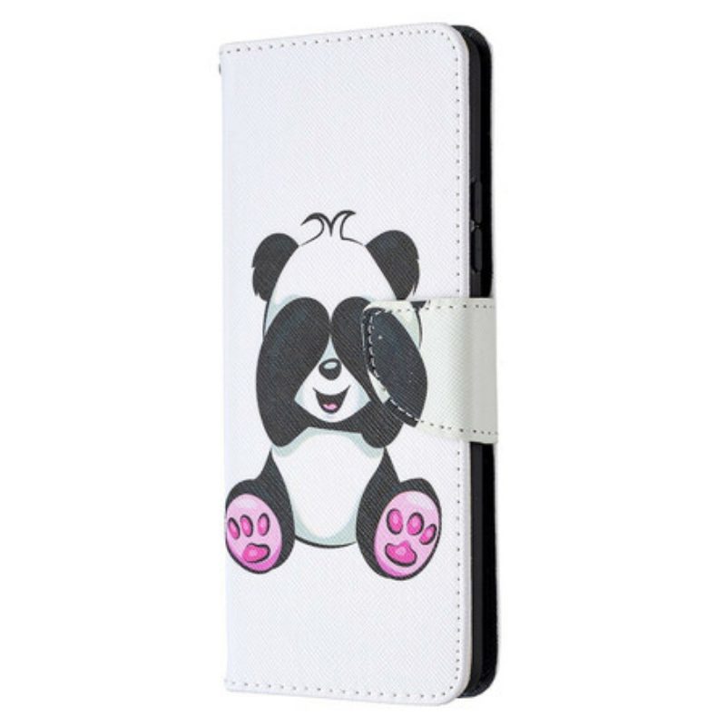 Custodia A Portafoglio Samsung Galaxy A42 5G Divertimento Panda