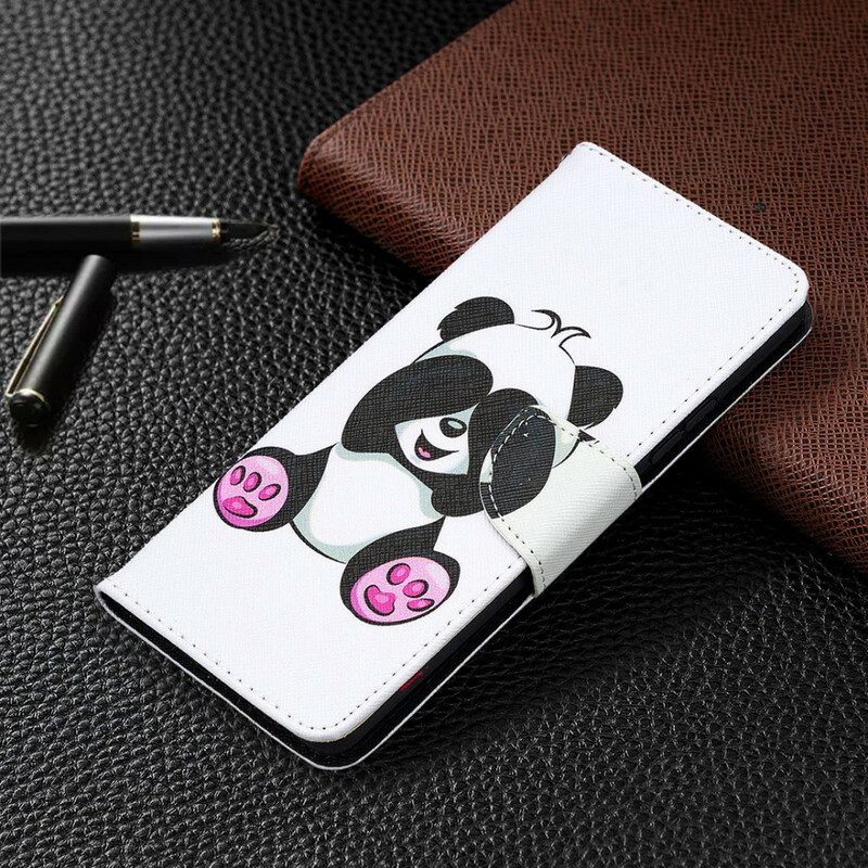 Custodia A Portafoglio Samsung Galaxy A42 5G Divertimento Panda