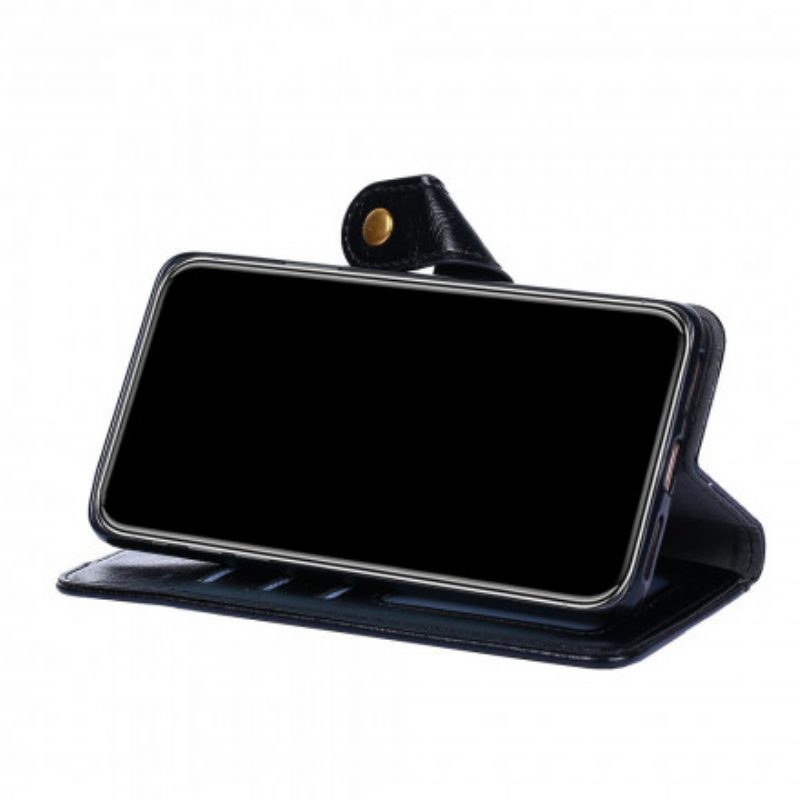 Custodia in pelle Samsung Galaxy A42 5G Borsa Con Cerniera