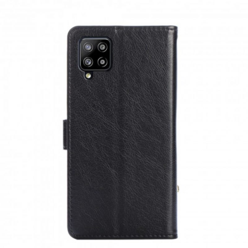 Custodia in pelle Samsung Galaxy A42 5G Borsa Con Cerniera