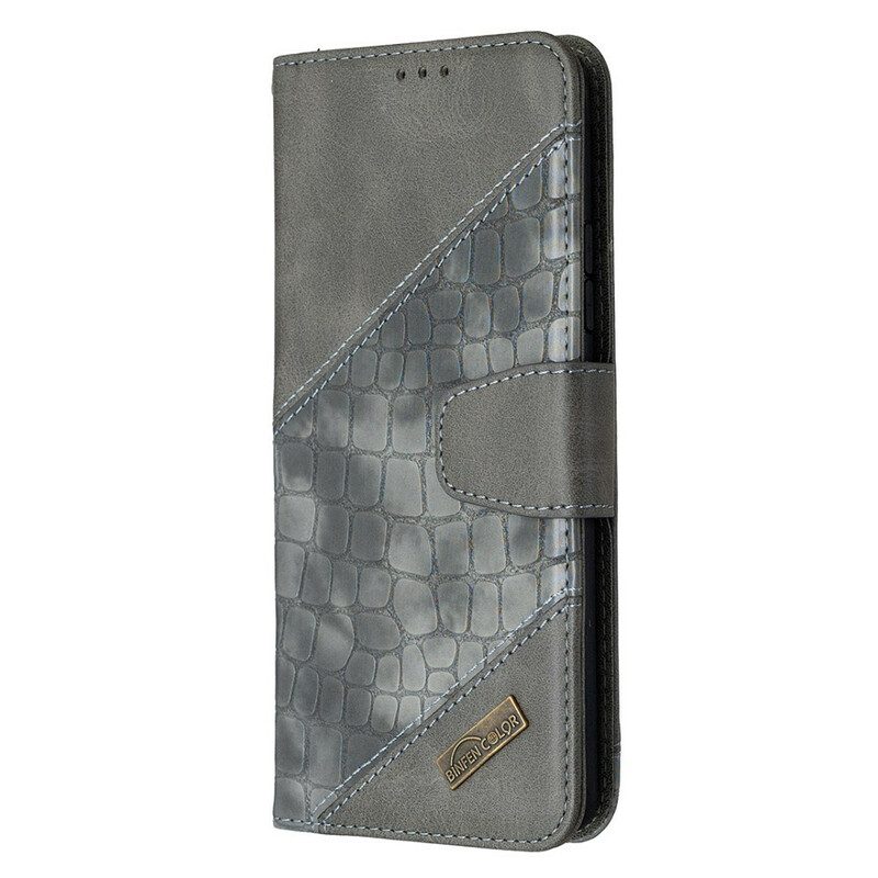 Custodia in pelle Samsung Galaxy A42 5G Pelle Di Coccodrillo Classica