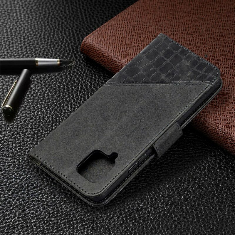 Custodia in pelle Samsung Galaxy A42 5G Pelle Di Coccodrillo Classica