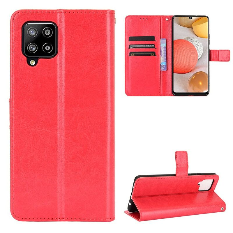 Custodia in pelle Samsung Galaxy A42 5G Ecopelle Appariscente