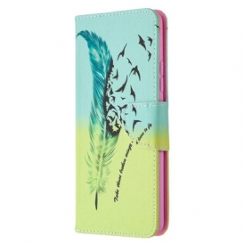 Custodia in pelle Samsung Galaxy A42 5G Impara A Volare