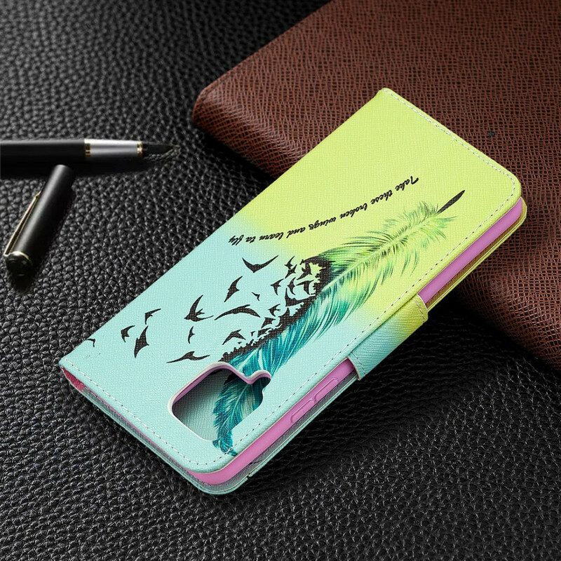 Custodia in pelle Samsung Galaxy A42 5G Impara A Volare