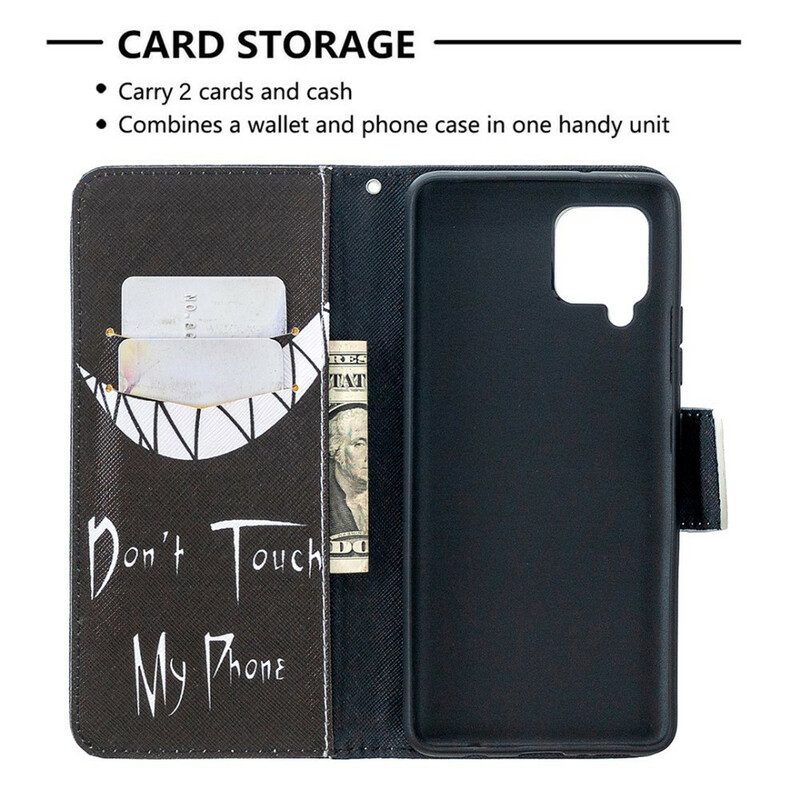 Custodia in pelle Samsung Galaxy A42 5G Telefono Del Diavolo