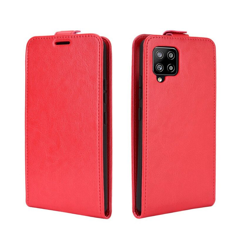 Folio Cover Samsung Galaxy A42 5G Custodia in pelle Patta Verticale Effetto Pelle