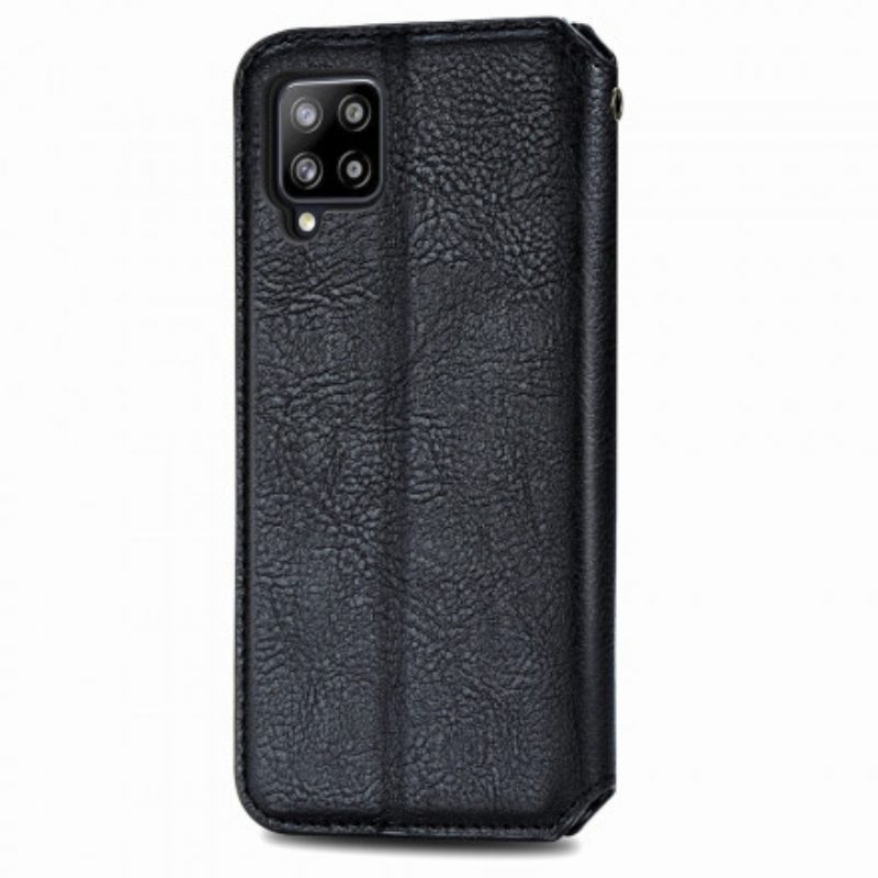 Folio Cover Samsung Galaxy A42 5G Custodia in pelle Texture Diamante Effetto Pelle