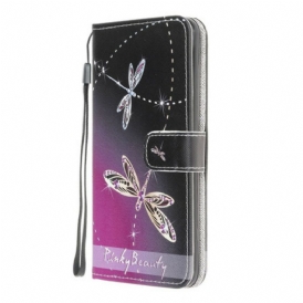Folio Cover Samsung Galaxy A42 5G Libellule Strappy