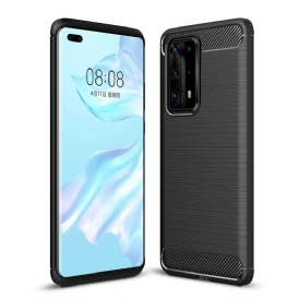 Cover Huawei P40 Pro Plus Fibra Di Carbonio Spazzolata