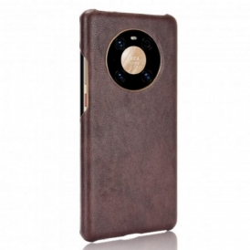 Cover Huawei Mate 40 Pro Effetto Pelle Litchi