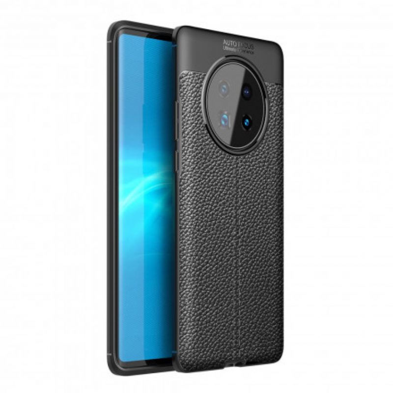 Cover Huawei Mate 40 Pro Linea Litchi Double Effetto Pelle