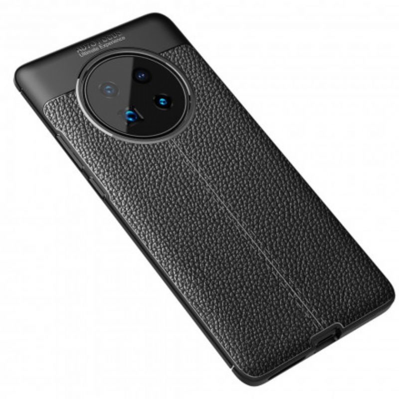 Cover Huawei Mate 40 Pro Linea Litchi Double Effetto Pelle