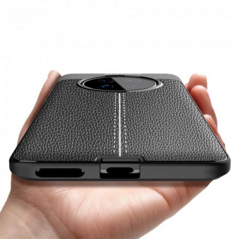 Cover Huawei Mate 40 Pro Linea Litchi Double Effetto Pelle