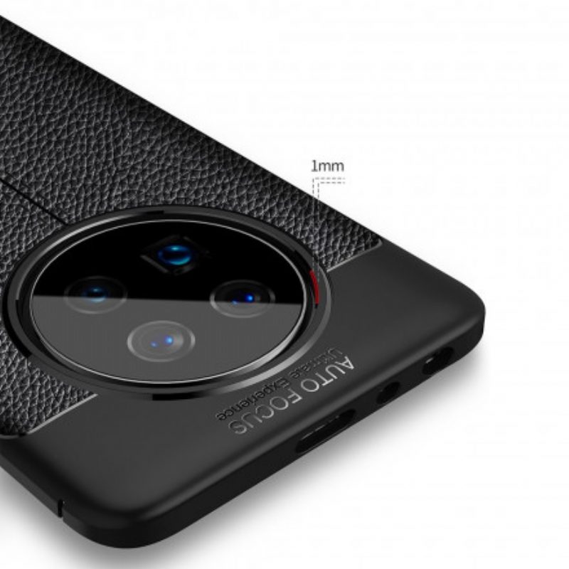 Cover Huawei Mate 40 Pro Linea Litchi Double Effetto Pelle