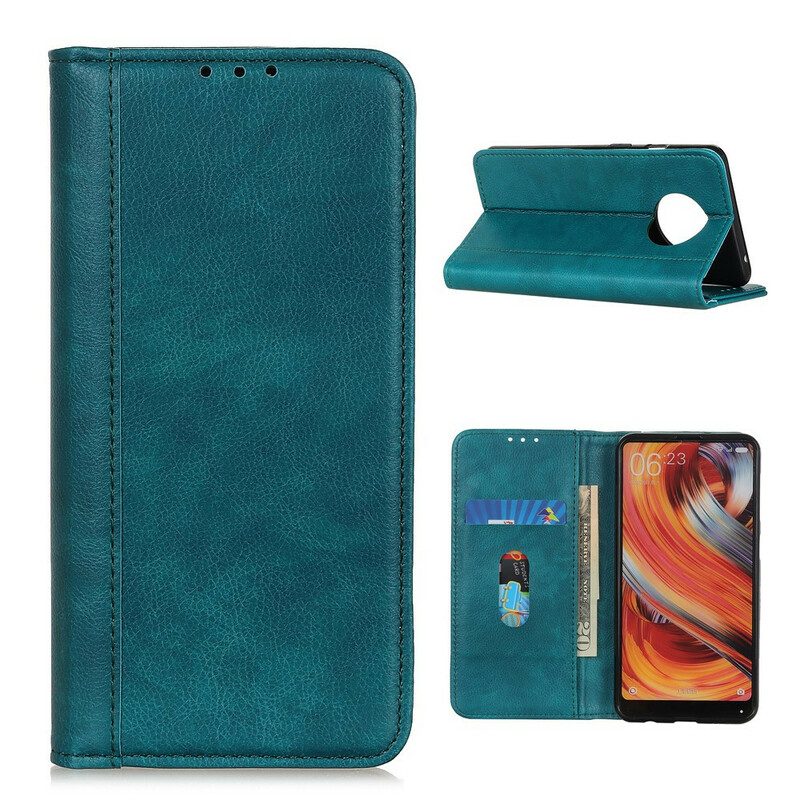 Folio Cover Huawei Mate 40 Pro Pelle Split Litchi Premium