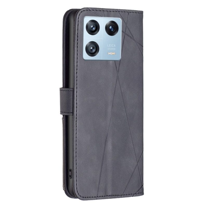 Custodia in pelle Xiaomi 13 Pro Binfen Color Diamanti
