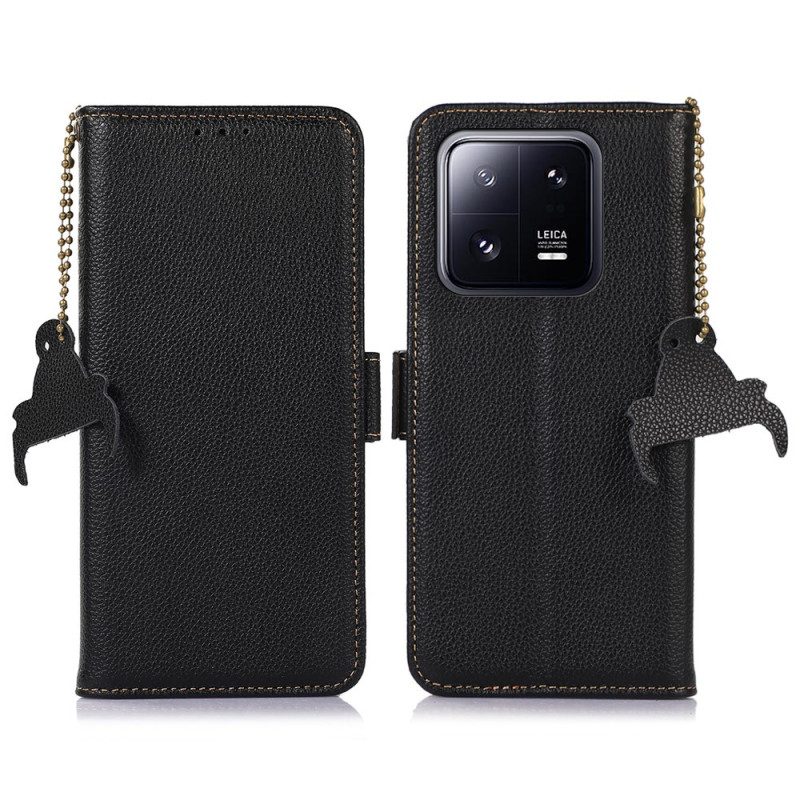 Custodia in pelle Xiaomi 13 Pro Protezione Rfid In Vera Pelle