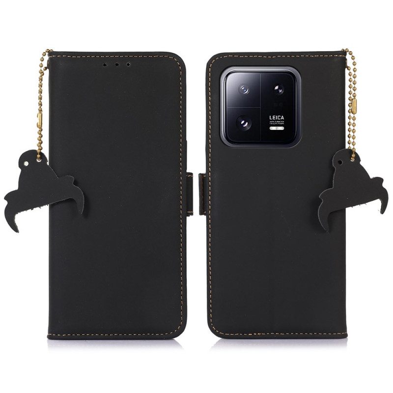 Custodia in pelle Xiaomi 13 Pro Protezione Rfid In Vera Pelle