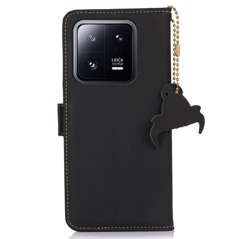 Custodia in pelle Xiaomi 13 Pro Protezione Rfid In Vera Pelle