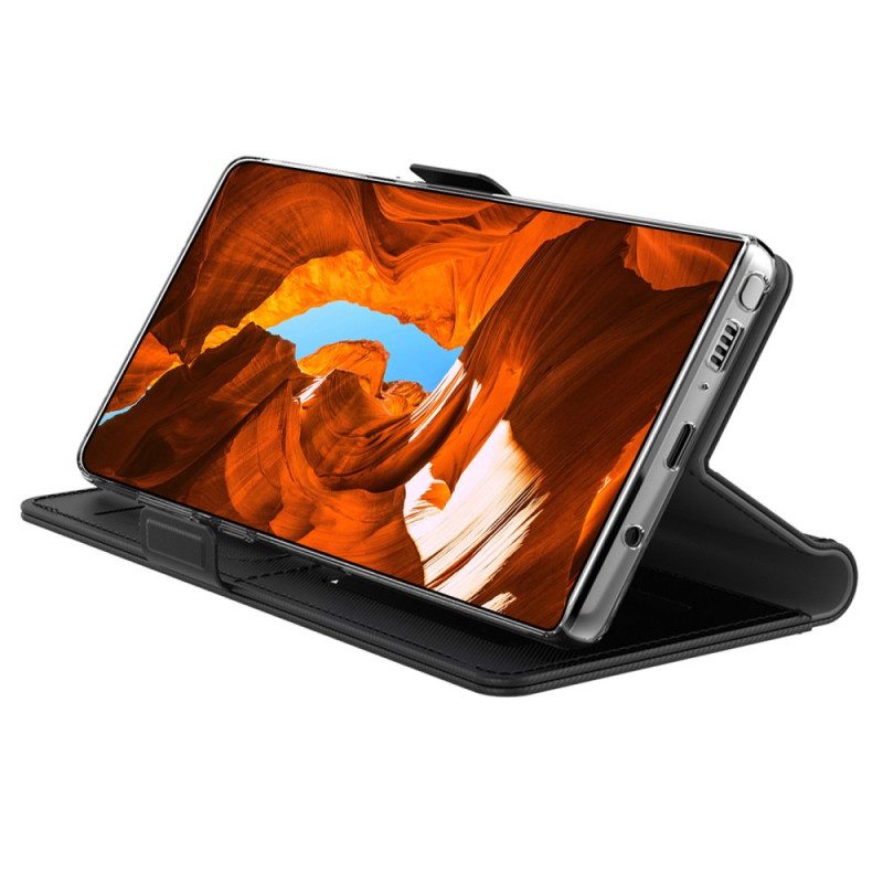 Custodia in pelle Xiaomi 13 Pro Specchio Removibile E Portacarte