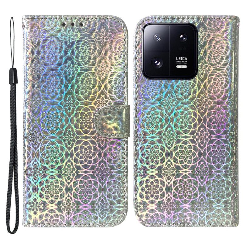 Custodia in pelle Xiaomi 13 Pro Strappy Stile Discoteca