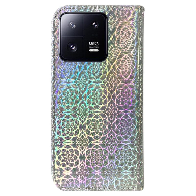 Custodia in pelle Xiaomi 13 Pro Strappy Stile Discoteca