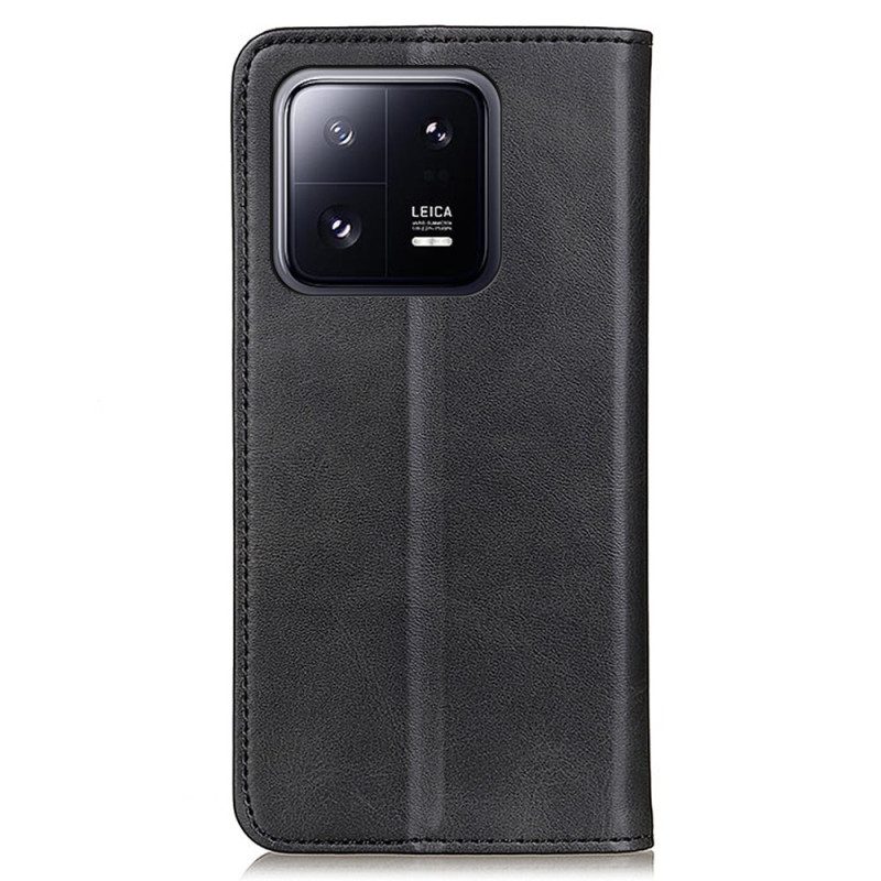 Folio Cover Xiaomi 13 Pro Custodia in pelle Cuoio Spaccato
