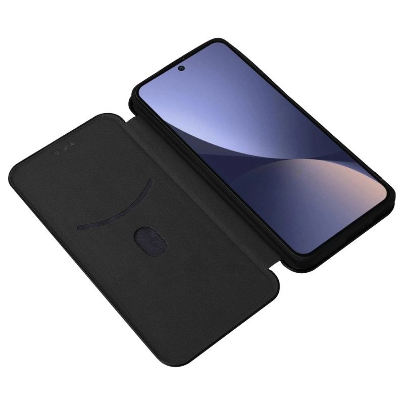 Folio Cover Xiaomi 13 Pro Custodia in pelle Fibra Di Carbonio