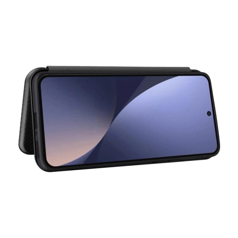 Folio Cover Xiaomi 13 Pro Custodia in pelle Fibra Di Carbonio